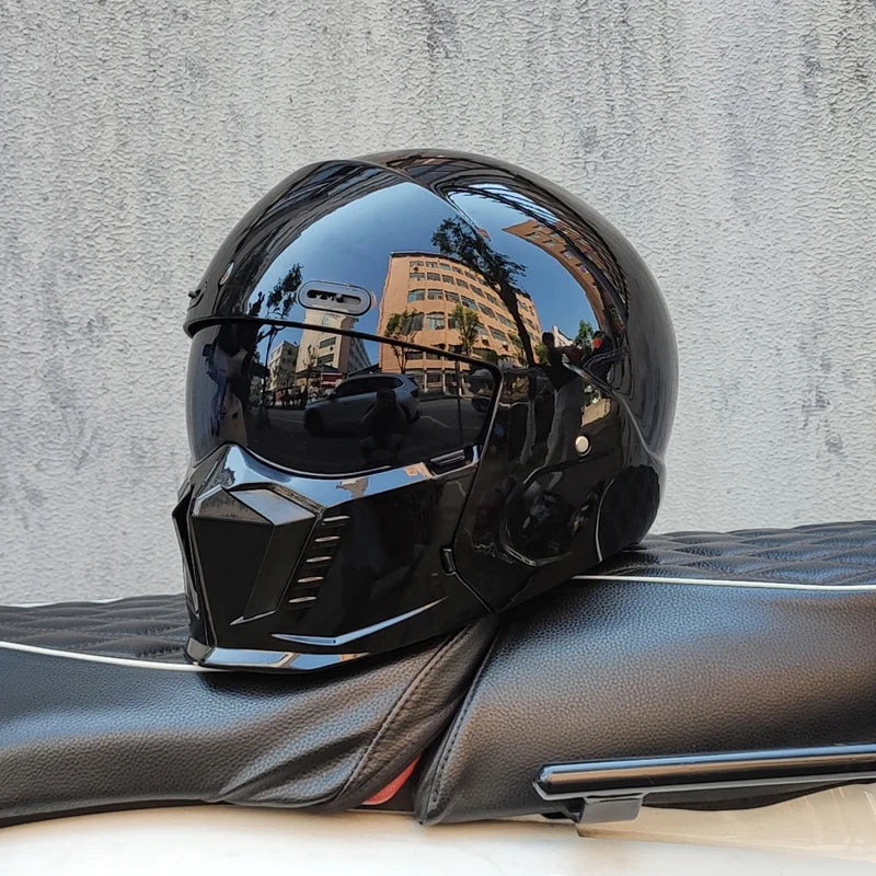 Retro Scorpion Half Motorcycle Helmet – Vintage Locomotive Style Multi-Purpose Moto Helmet (M-XXXL)