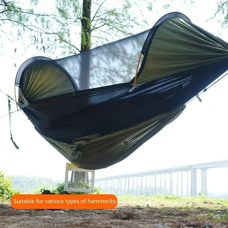 Portable Outdoor Storage Hammock - Small Camping Organizer for Clothes, Shoes & Gear