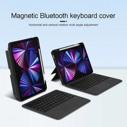 AJIUYU Keyboard Case for iPad Pro 11" & 12.9" (2018-2022) – Backlit Smart Keyboard with TouchPad for iPad Air & 10.2"