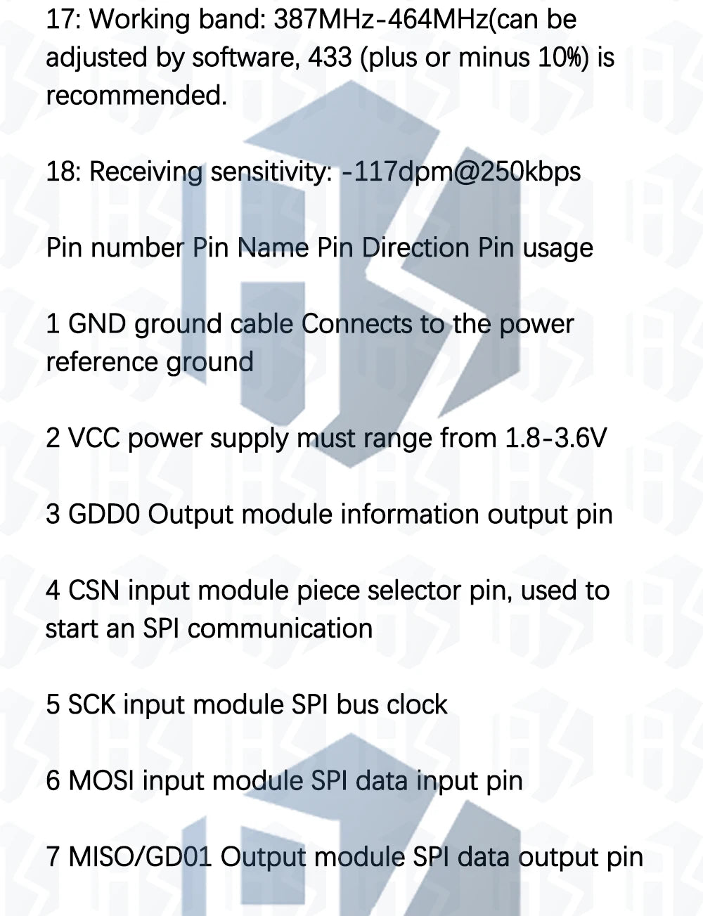 CC1101 Wireless Transceiver Module with SMA Antenna – 315/433/868/915MHz for Arduino