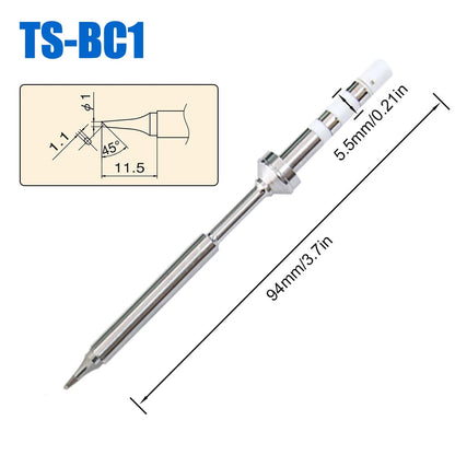 Pine64 TS100 TS101 Soldering Iron Tips – Replacement for Pinecil V2 & TS Series Models, B2 ILS BC2