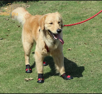 Dog Shoes Waterproof Rain Boots — Anti-Slip, Warm Snow & Reflective Protection for Small and Large Pets