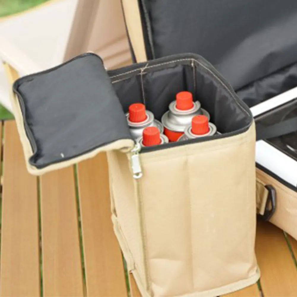 Outdoor Camping Storage Bags: Organizer for 250g Cassette Furnace Gas Cylinders - Perfect for Picnic, Camp, and Propane Stove Utensils