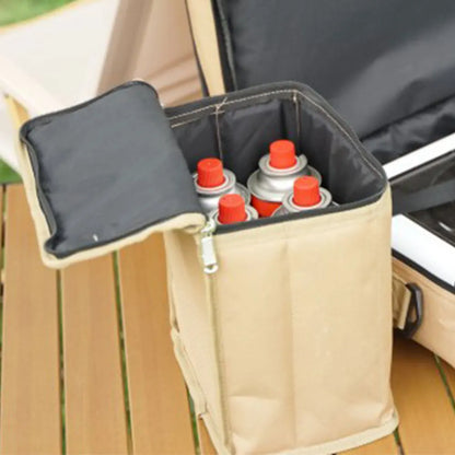 Outdoor Camping Storage Bags: Organizer for 250g Cassette Furnace Gas Cylinders - Perfect for Picnic, Camp, and Propane Stove Utensils