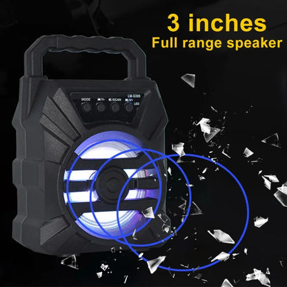 500mAh Bluetooth Speaker – High-Power Sound Box with TF/U-Disk, Karaoke & Handheld Subwoofer for Dancing