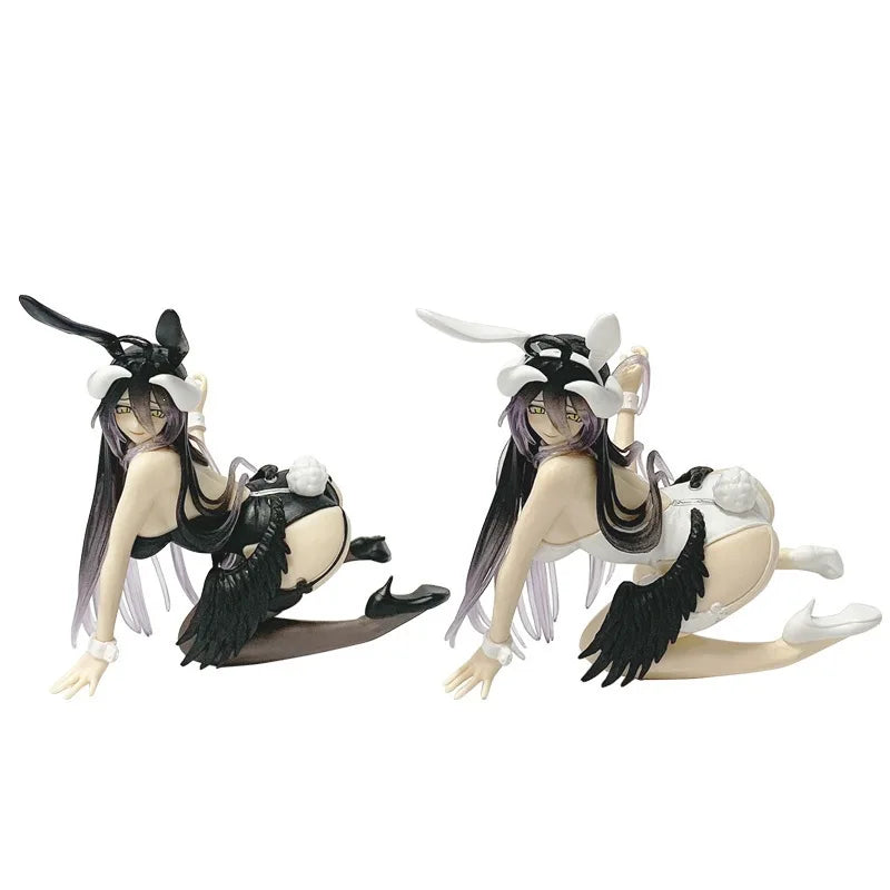 Albedo Bunny Girl Anime Figure - 11cm Kneeling PVC Collectible Model Ornament for Fans