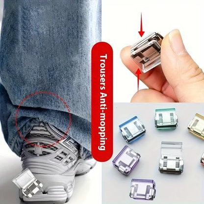 Invisible Hem Shortening Clips - Anti-Slip Pants Leg Fixing Grips for Seamless Hems