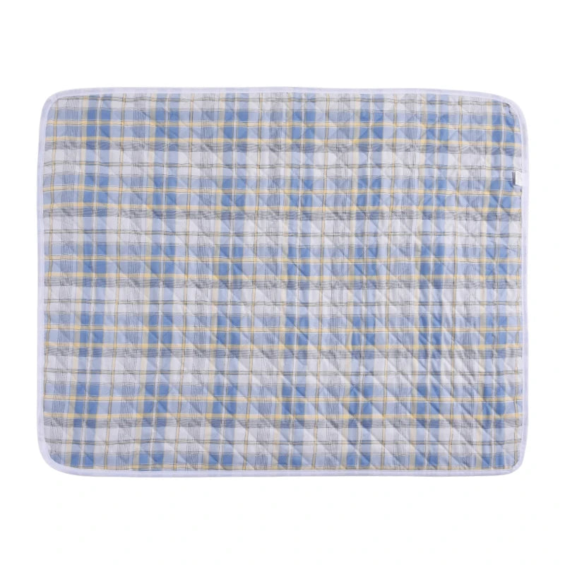 Washable Dog Pee Pad – Absorbent Reusable Plaid Pet Training Mat & Toilet Seat Cover (Home/Outdoor)
