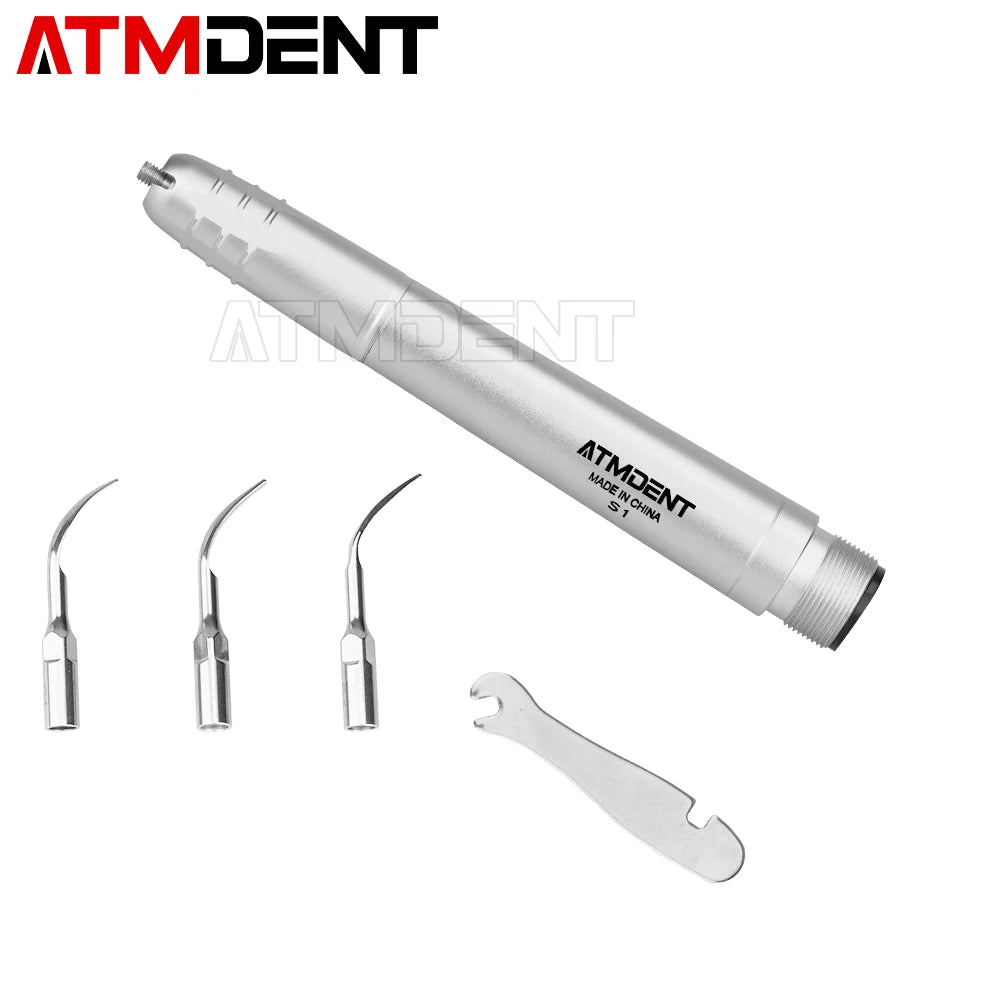 Dental Ultrasonic Air Scaler – Tooth Calculus Remover with 3 Tips for Cleaning & Whitening