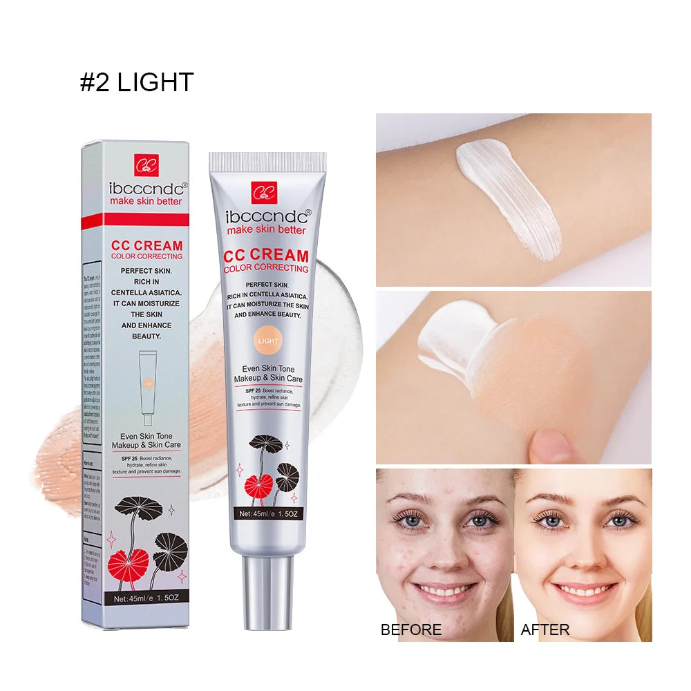 CC Cream Concealer – Full Coverage Liquid Foundation, Waterproof & Long-Lasting Korean Makeup