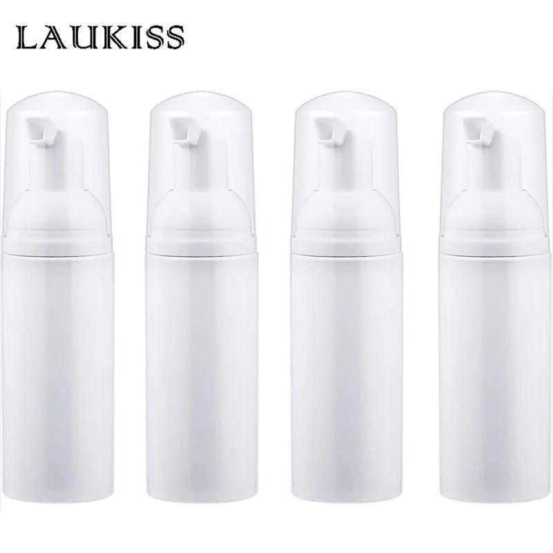Small Foam Dispenser Pump Bottles - Mini Refillable Plastic Soap Bottles for Travel, Cleaning & Cosmetics (30/60ml)