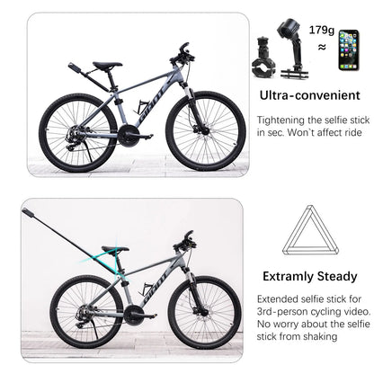 Camsteer Bicycle Seat Post Camera Mount - 3rd Person View Holder for GoPro, Insta360 & DJI Cameras