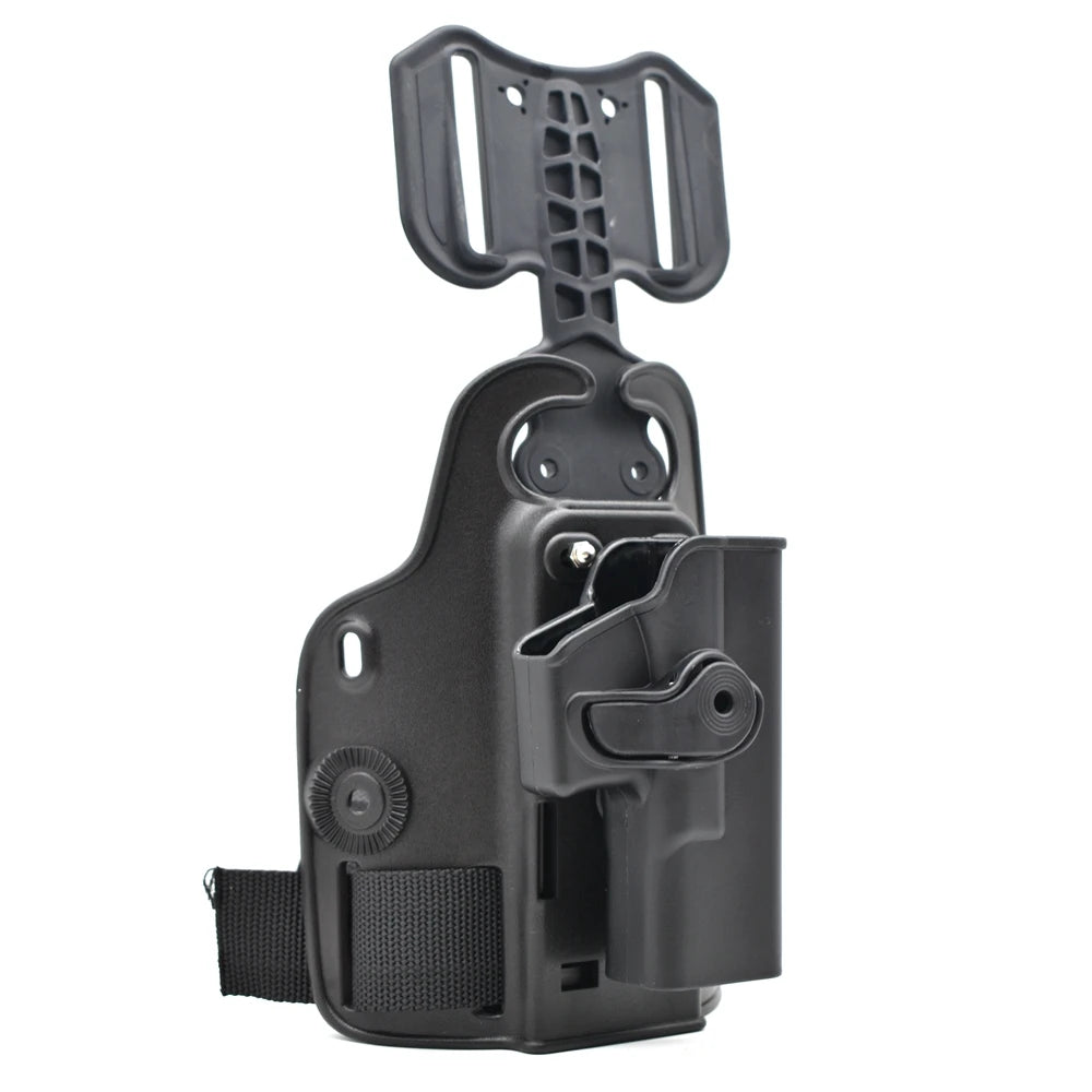Outdoor Tactical Thigh Drop Leg Holster - Compatible with Glock 17, Beretta M9, Colt 1911, PX4 Storm for Hunting