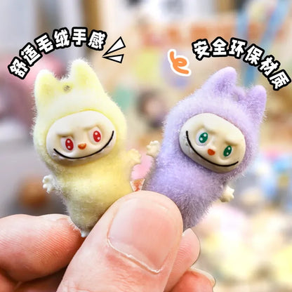 Cartoon Labubu Resin Plush Blind Box Pendant – Cute Backpack & Desktop Accessory for Kids