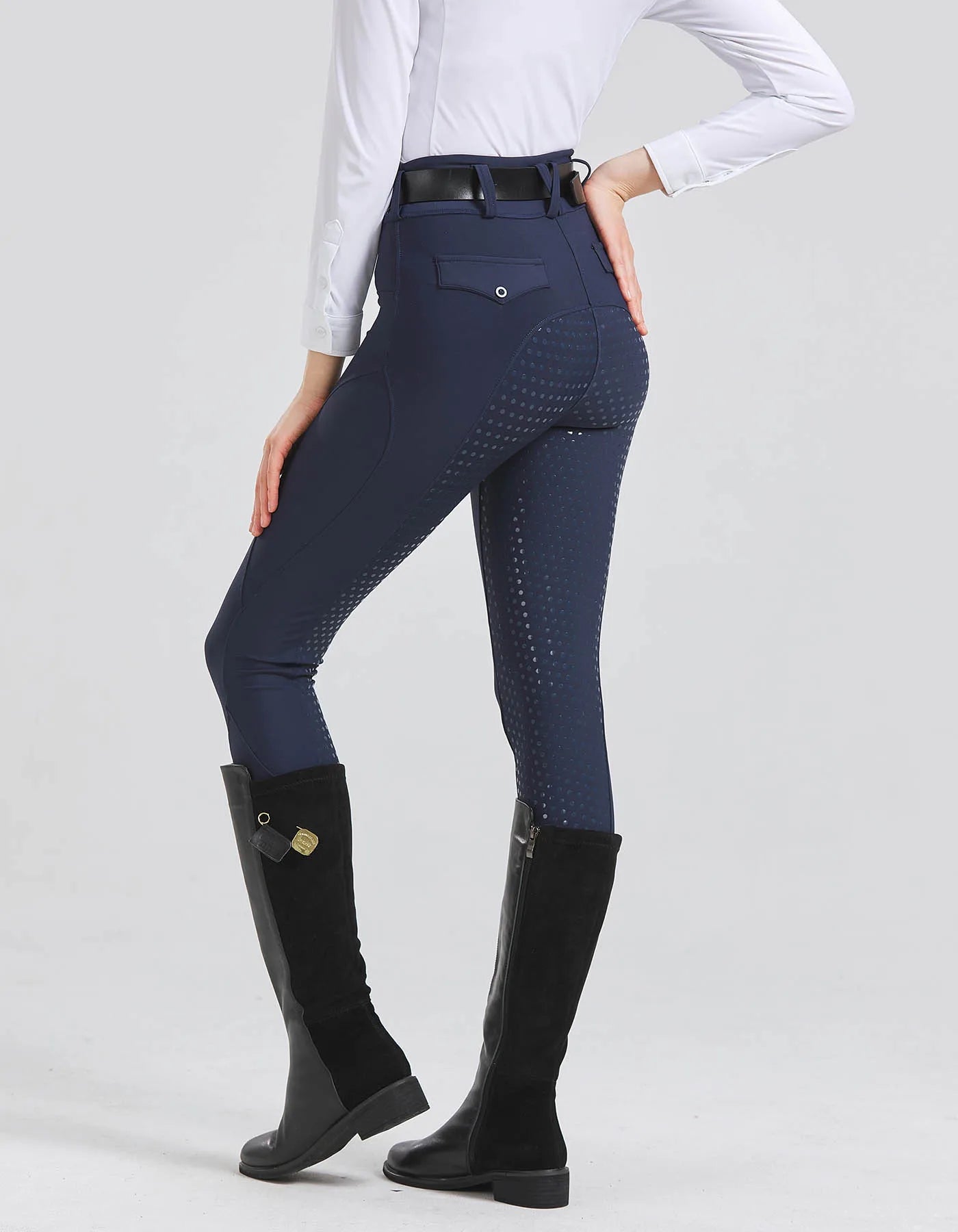 Professional Equestrian Riding Pants — Silicone Anti-Slip, Quick-Dry, Tight-Fit Sports & Cycling Trousers for Horse Riding Exams