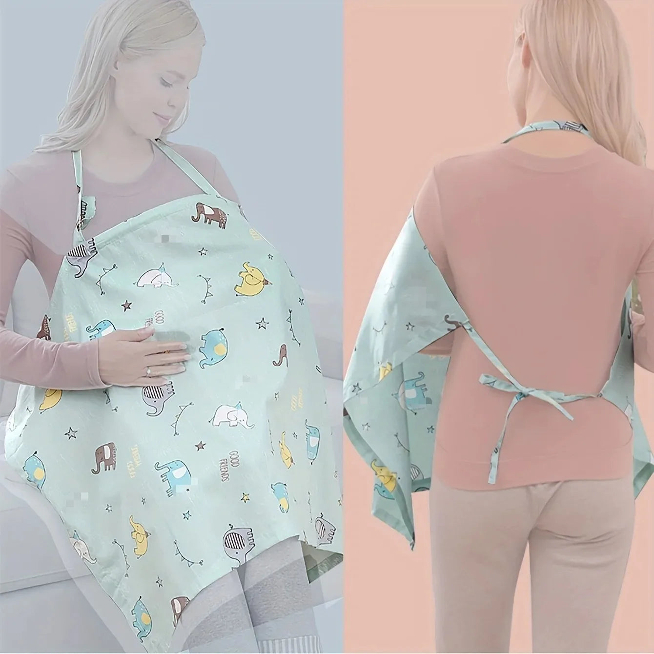 Lightweight Breathable Maternity Nursing Cover – Universal Breastfeeding Scarf for Stroller and Car Seat, Nursing Apron