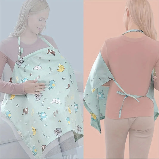 Lightweight Breathable Maternity Nursing Cover – Universal Breastfeeding Scarf for Stroller and Car Seat, Nursing Apron
