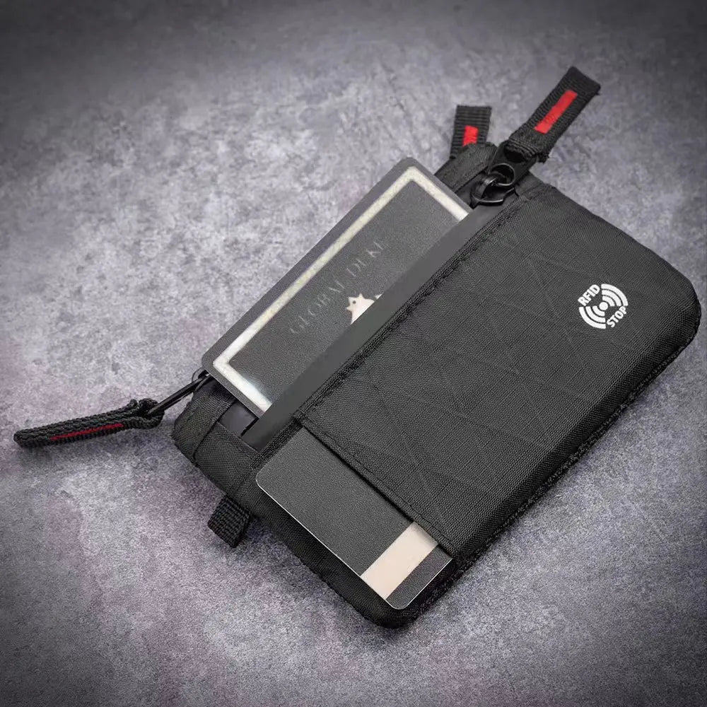 EDC RFID Anti-Theft Wallet - Ultra-Thin Unisex Zipper Coin Purse & Multi-Compartment Card Holder