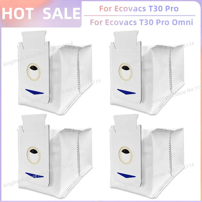 Replacement Parts for Ecovacs T30 Pro Omni & YEEDI M12 Ultra Plus – Main Roller, Side Brush, Filter, Dust Bag, Mop Cloth