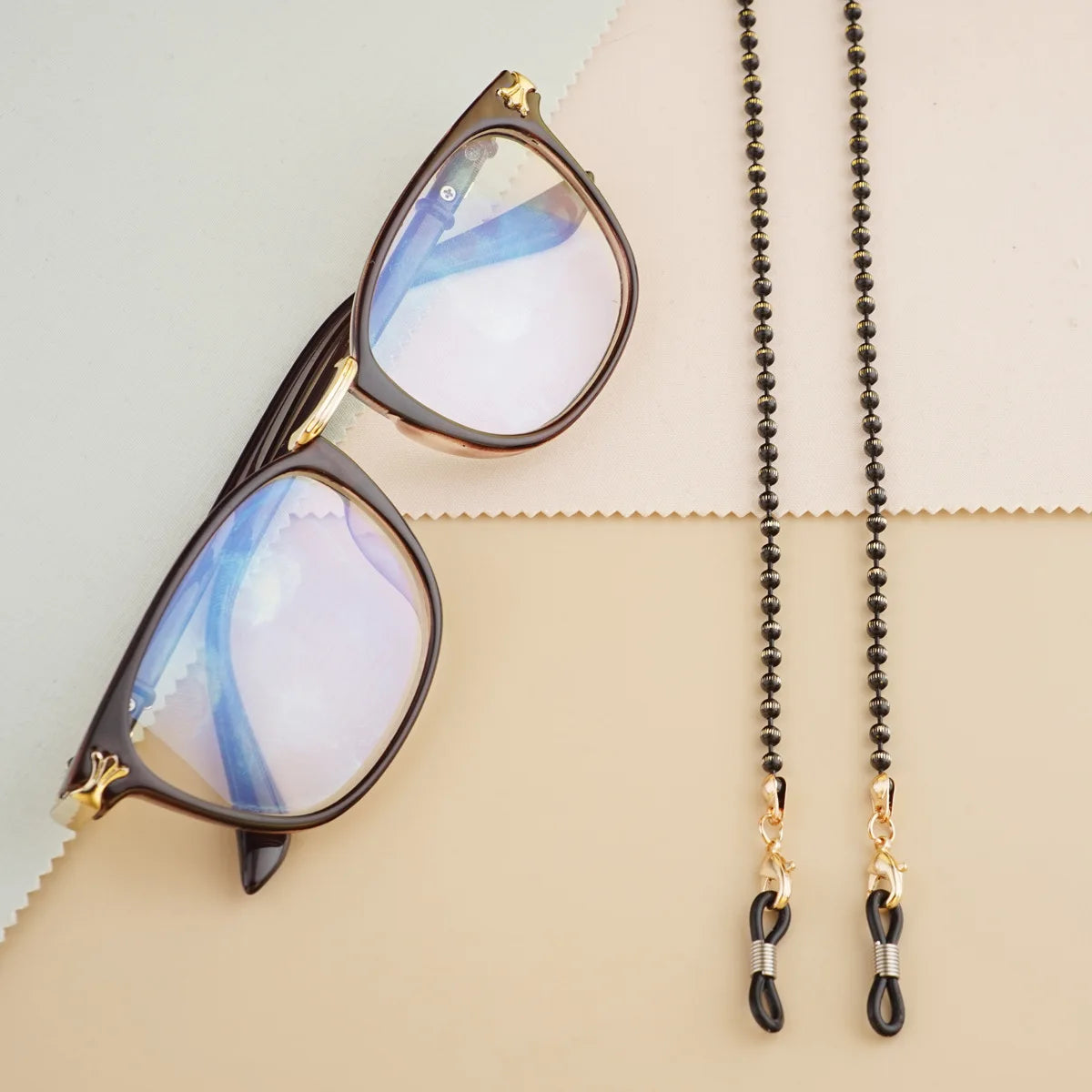 Colorful Beaded Mask & Glasses Chain | Non-Slip Sunglasses Holder, Neck Cord & Fashion Bracelet Jewelry