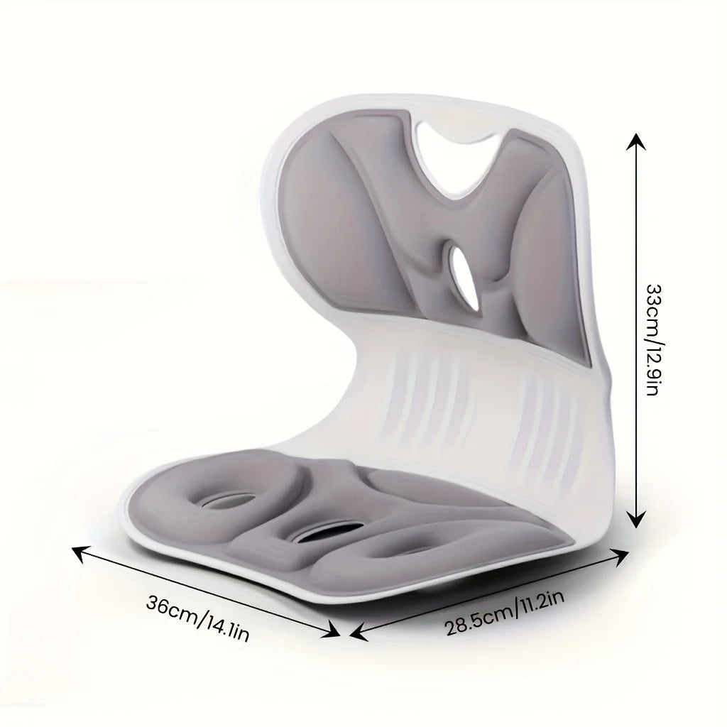 Ergonomic Lumbar Support Pillow — Anti-Fatigue Back Cushion for Study & TV, Breathable Washable Nylon Cover, Multi-Purpose