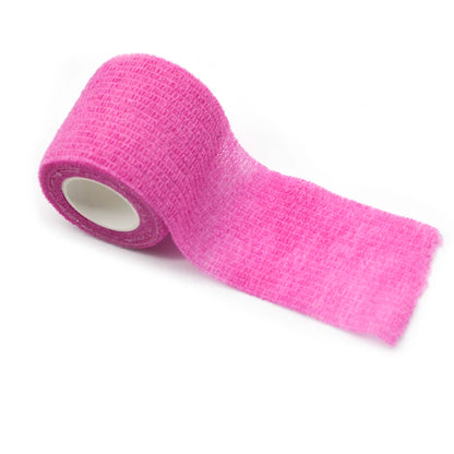 34-Color Tattoo Grip Bandage – Non-Slip, Waterproof, Disposable Elastic Non-Woven Fabric for Tattoo Supplies