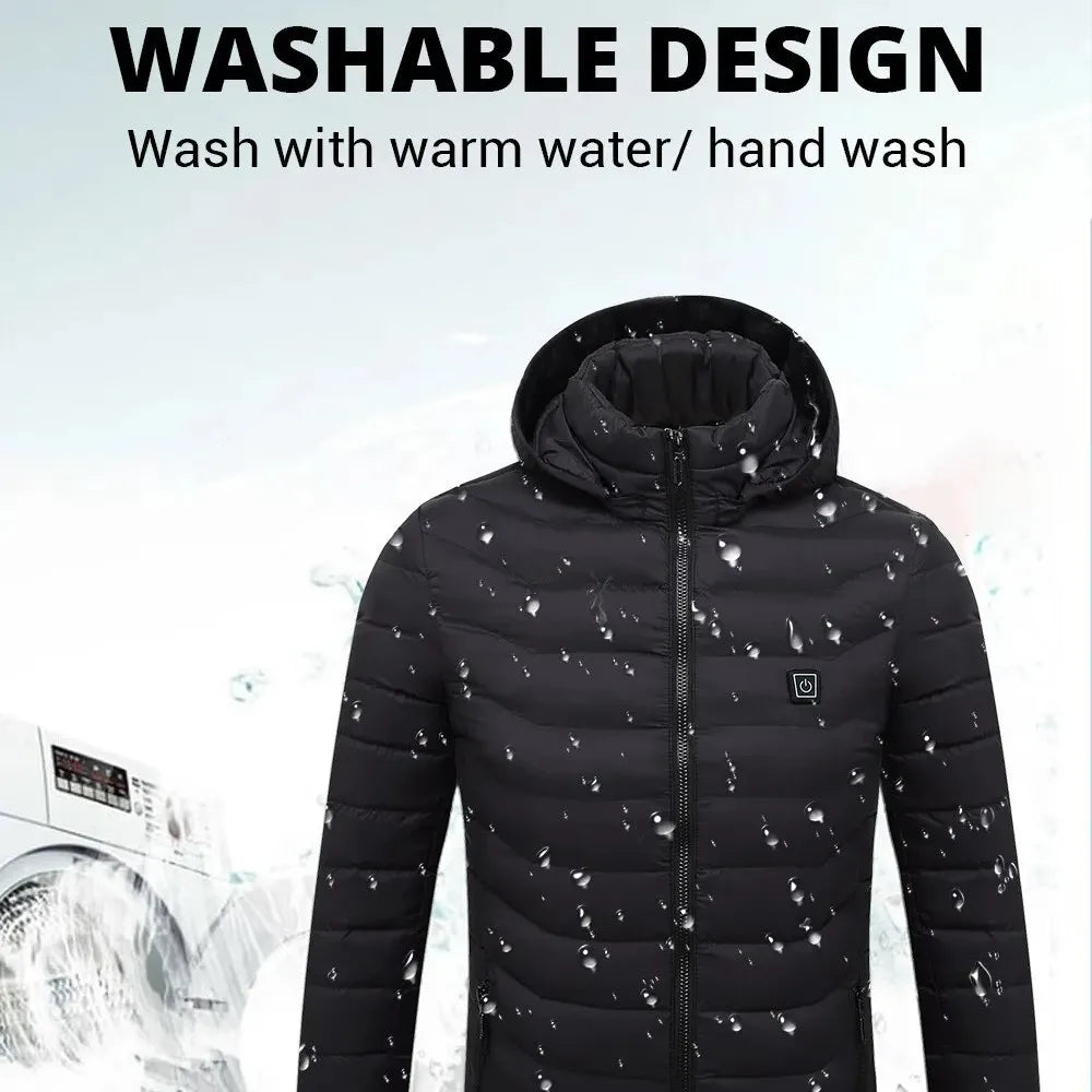 21-Zone USB Heated Jacket for Men & Women – Warm Self-Heating Vest & Coat for Skiing, Camping, Hiking, and Winter Wear