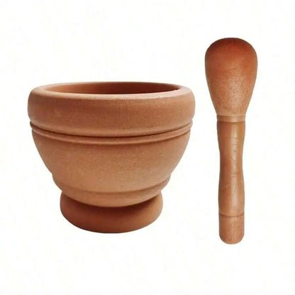 Resin Mortar and Pestle Set - Mini Kitchen Spice, Herb & Garlic Grinding Bowl for Cooking & Restaurant Use