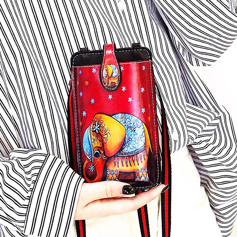 New Casual PU Leather Women's Handbag: Messenger Shoulder Bag Phone Purse | Fashion Ladies Crossbody Bags