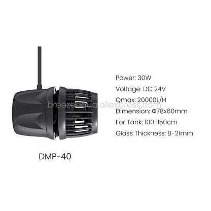 Jebao Jecod Smart Bluetooth Wavemaker Pump – Cordless App Control for Freshwater & Saltwater Aquariums (DMP-10/20/30/40)