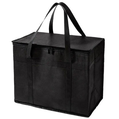 Portable Insulated Cooler Bag — Folding Zipper Picnic Bag for Outdoor Camping, BBQ, Travel & Catering