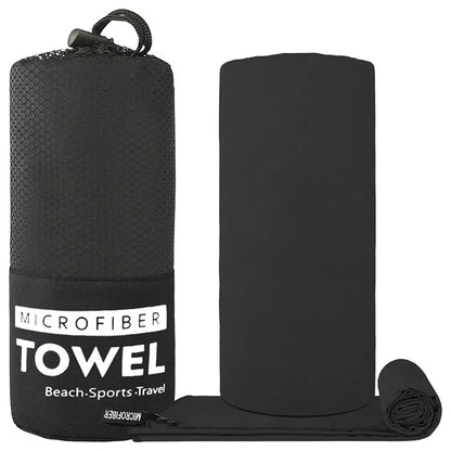 Quick Dry Microfiber Travel Towel – Ultra Absorbent, Super Soft & Compact Sports/Camping Towel for Outdoor Use (1pc)