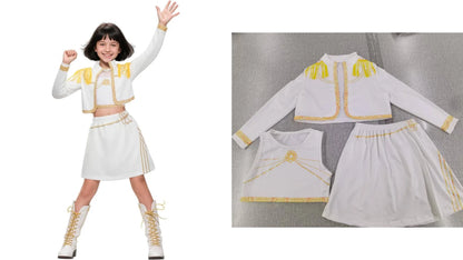 Girls Zoey Rumi Cosplay Costume – Kids Mira Outfit for Stage Performance, Halloween & Animated Movie Dress-Up