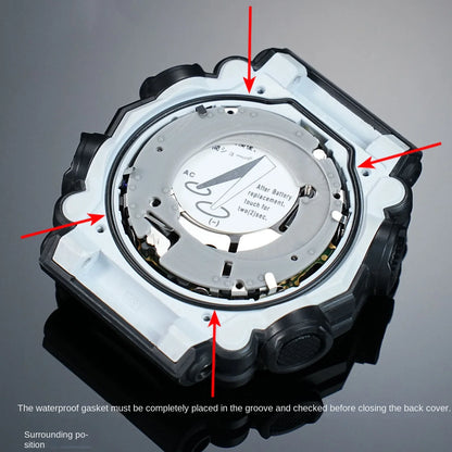Waterproof Watch Back Cover Sealing Ring for Casio Watches - Replacement Gasket for DW-6900, AQ-800, GWG-100, GAW-100, MW-59, GAS-100, GMA-P2100 and AQ-230