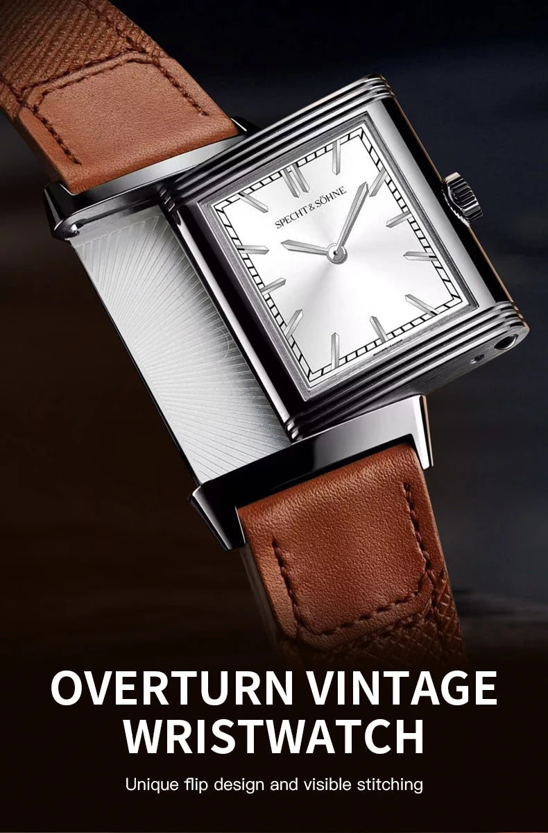 2025 Specht & Söhne Men’s Quartz Watch — 24MM 316L Stainless Steel, Sapphire Crystal, Waterproof Wristwatch