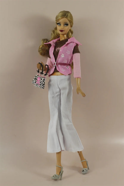 Handmade BABI CLOTHES Leather Overcoat – 11.5 Inch 30cm Doll BJD Outfit Accessories Gift