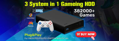 Retro Gaming SSD – 16191 Games for Switch, PS5, Xbox, PS4, PS3, PS2, WiiU, 80+ Emulators, Launchbox, Retrobat, Playnite for PC/Laptop