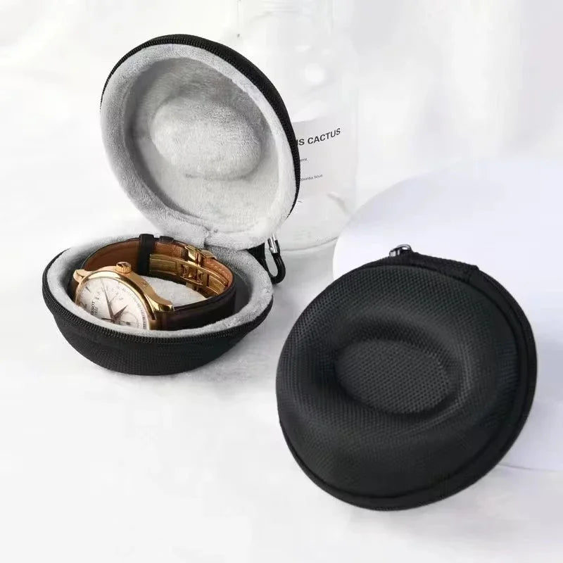 Portable EVA Watch Travel Case - Waterproof Zipper Storage Organizer Box for Smartwatch Holder and Protection