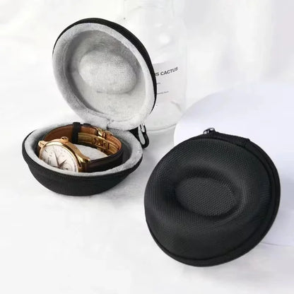 Portable EVA Watch Travel Case - Waterproof Zipper Storage Organizer Box for Smartwatch Holder and Protection