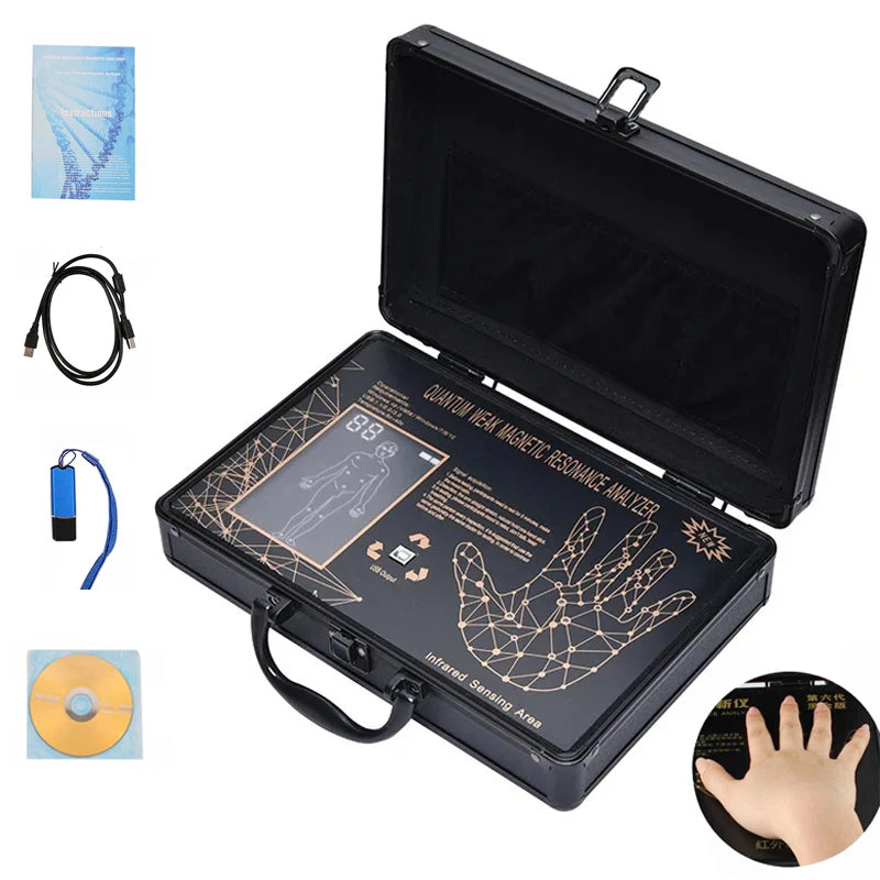 Quantum Magnetic Full Body Analyzer - Bioimpedance Resonance Scanning & Wellness Analysis Machine