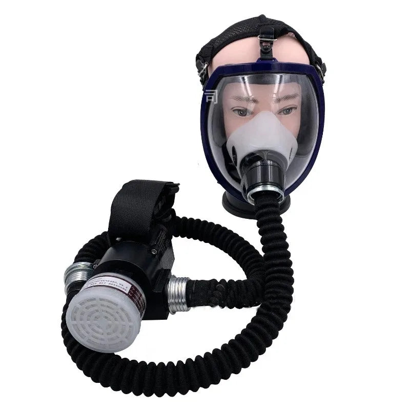 Electric Constant Airflow Full/Half Face Gas Mask – Supplied-Air Respirator for Workplace Safety & Protection