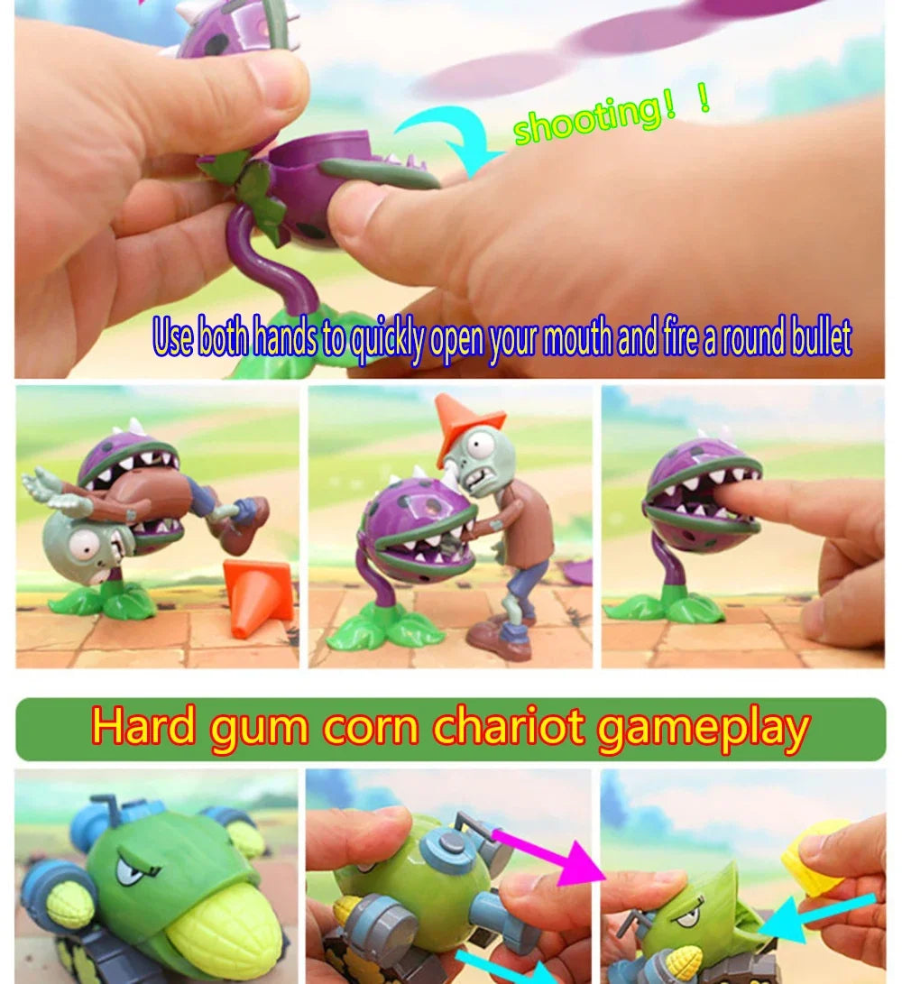Plants vs Zombies PVZ Pea Shooter Boss Action Figure – Dave Allstar Toy Doll for Kids Gift