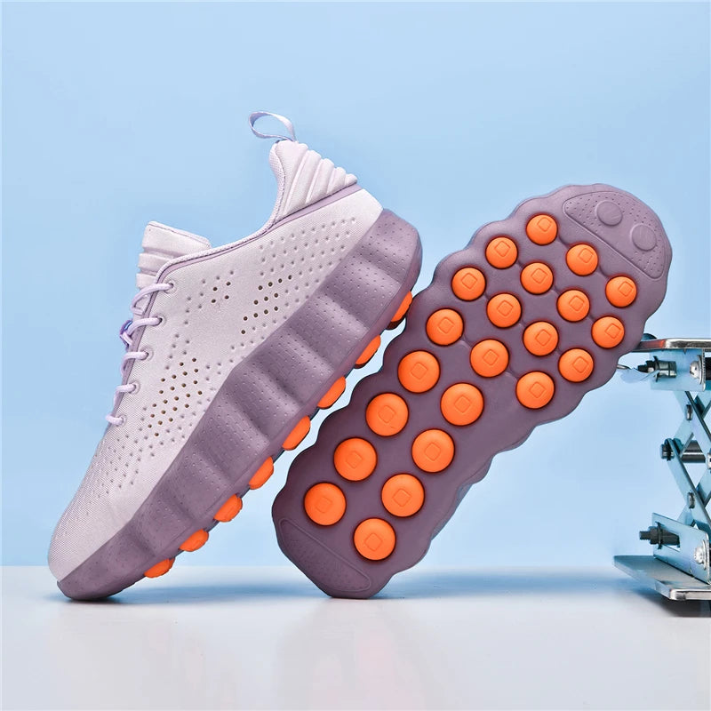 ClaWave Unisex Running Shoes - Breathable Knit Cushion Non-Slip Walking & Sports Sneakers