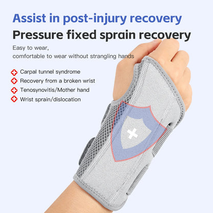 Wrist Brace for Carpal Tunnel — Hand Support with Splints for Arthritis, Tendonitis, Sprains & Wrist Pain, 1PC