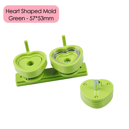 25/32/37/44/58/75mm Badge Maker Molds - DIY Button Press Machine, Interchangeable Die Mould for Round Badge Punching