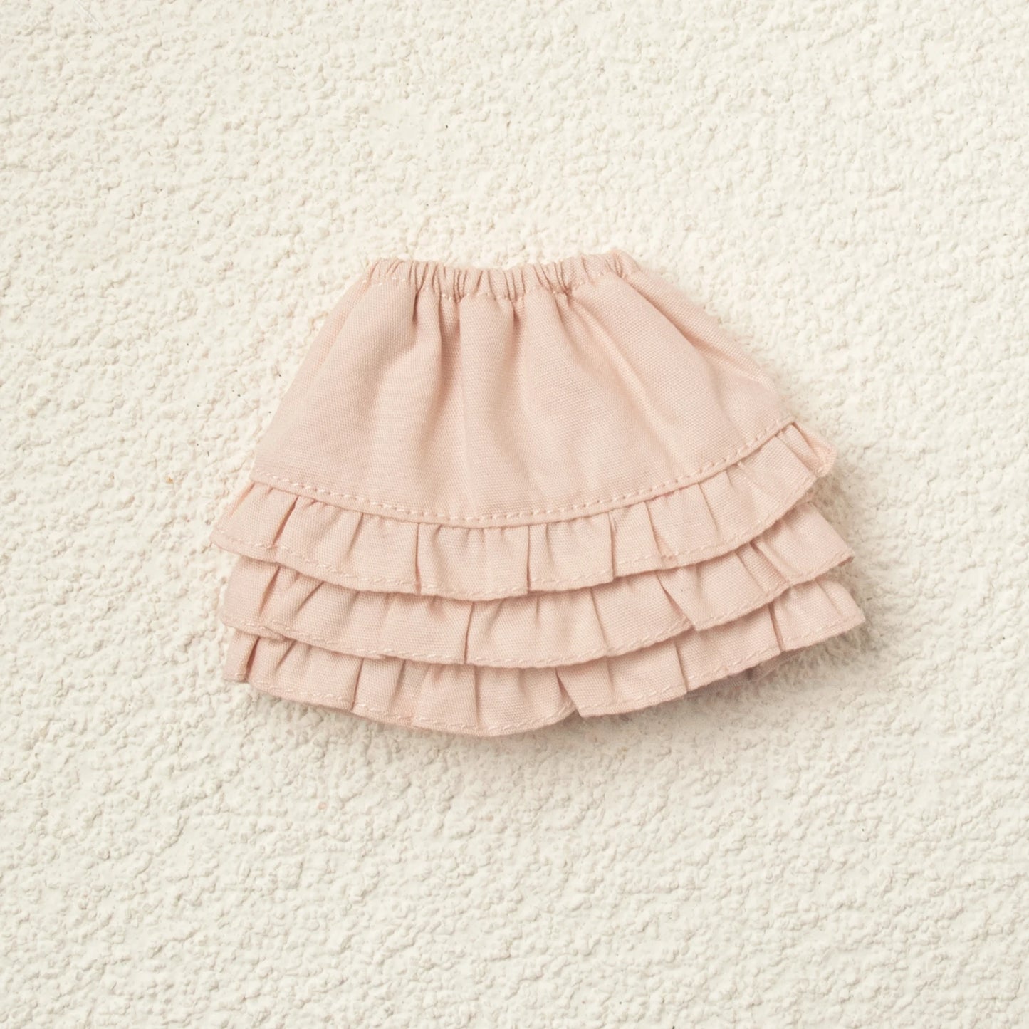 Blythe Doll Clothes Plaid Pleated Skirt & Off-Shoulder Top Tulle Dress Set — Ruffle Skirt for Licca, Azone, OB22, YMY Doll Accessories