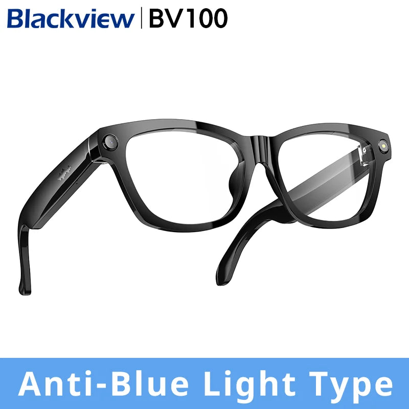 Blackview BV100 AI Smart Shooting Glasses – 2K HD 800W Camera with Bluetooth & Voice Assistant