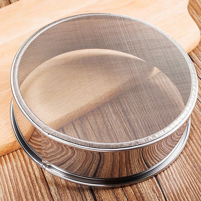 Fine Mesh Kitchen Sieve - Flour, Tea, Pasta & Rice Strainer for Baking and Cooking