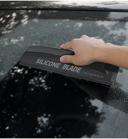 Non-Scratch Silicone Squeegee - Soft Handy Car Wrap Tool for Water Window Wiping, Drying, and Film Scraping - Clean Your Car with Ease!