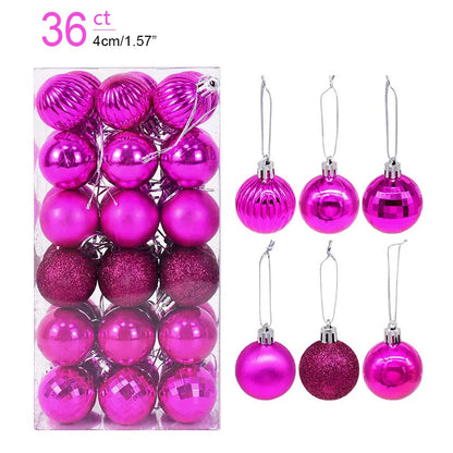 Christmas Ball Ornaments – Hanging Tree Pendants for Xmas, Home Decor, 2026 New Year & Holiday Gifts